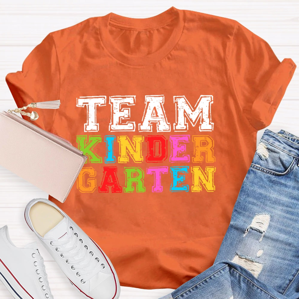 Personalized Grade Team Kindergarten T-shirt