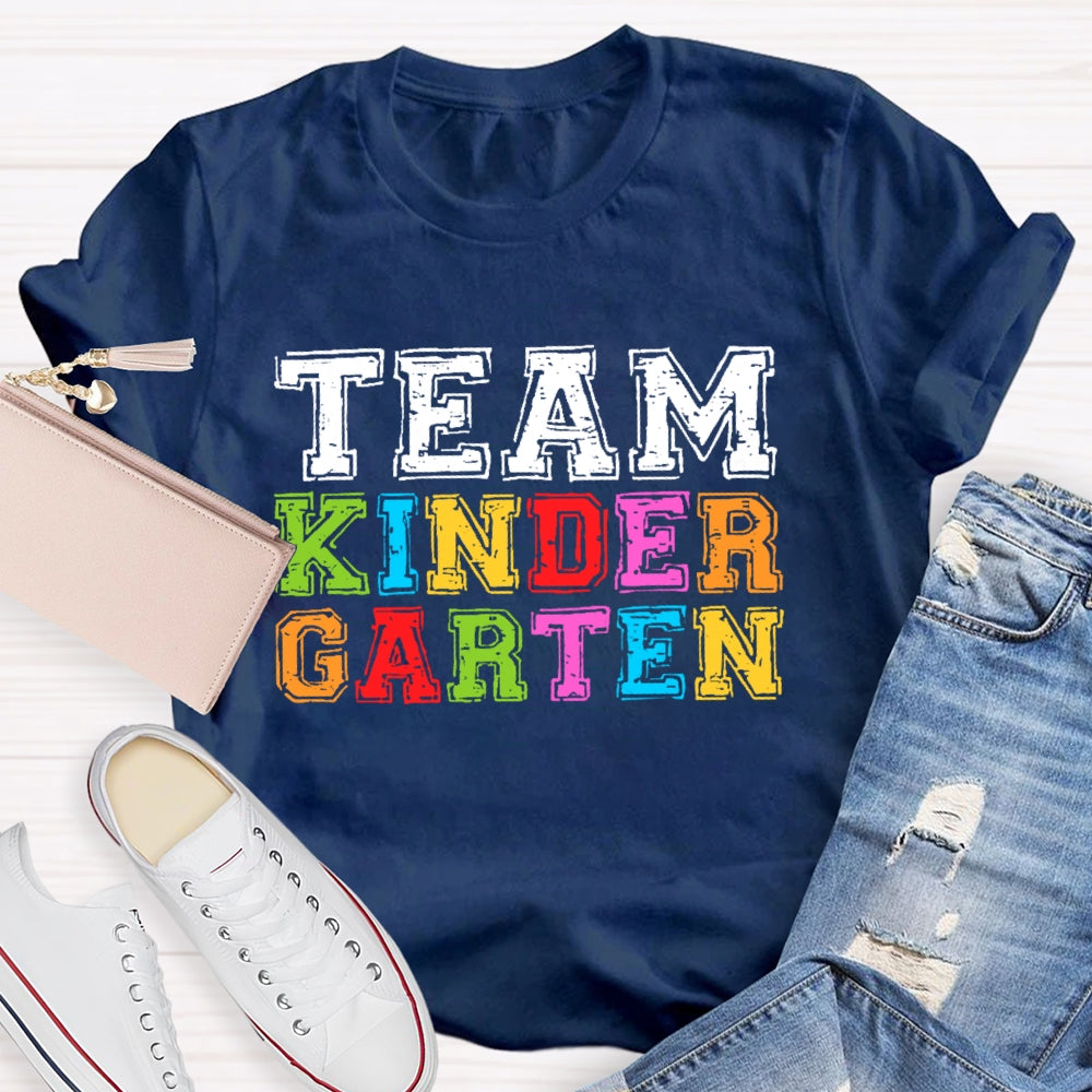 Personalized Grade Team Kindergarten T-shirt