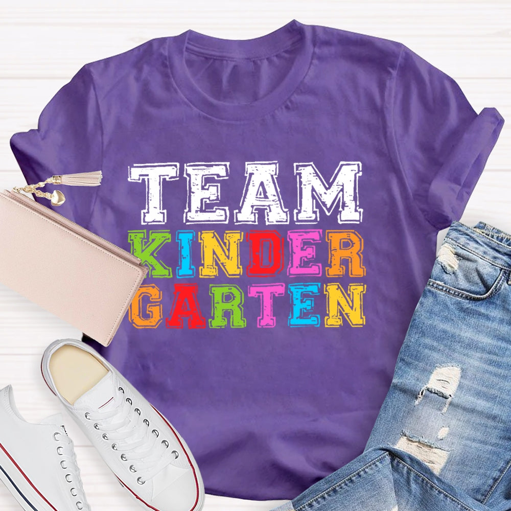 Personalized Grade Team Kindergarten T-shirt