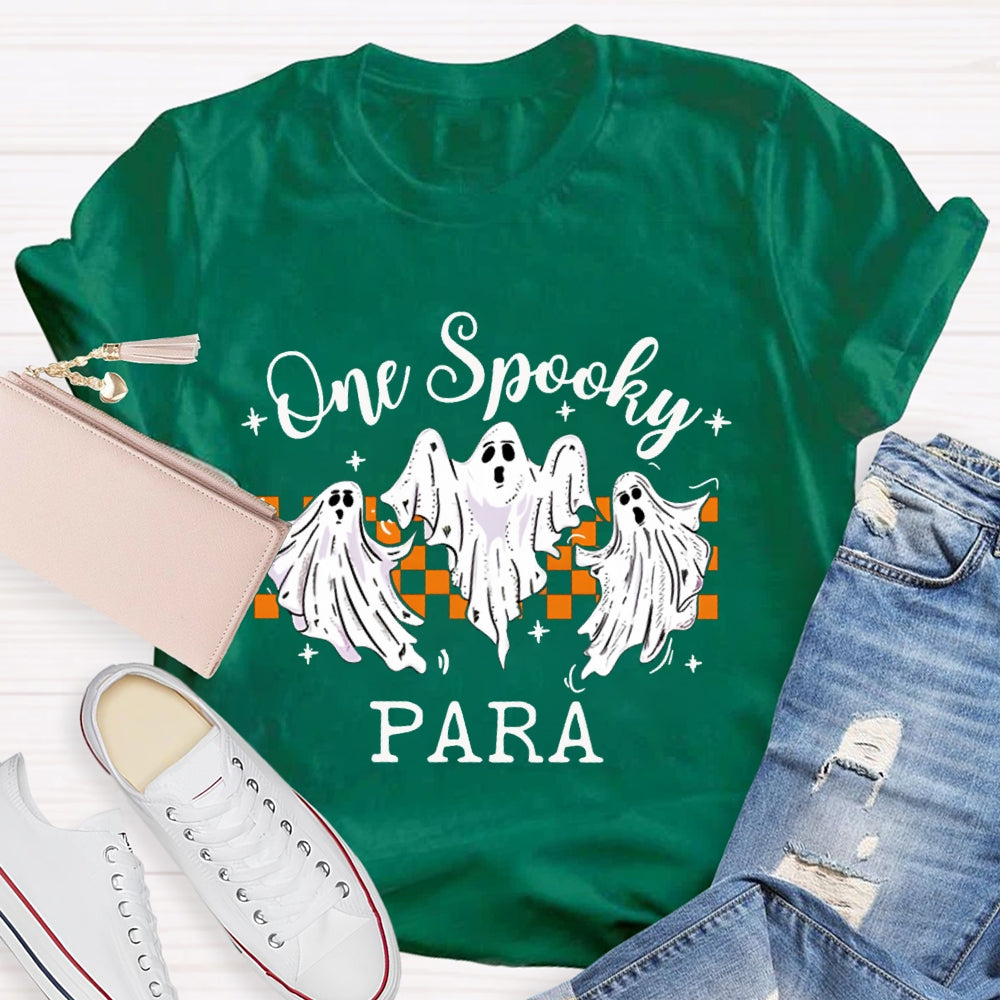 One Spooky Para Three Cute Ghosts Funny Halloween T-shirt