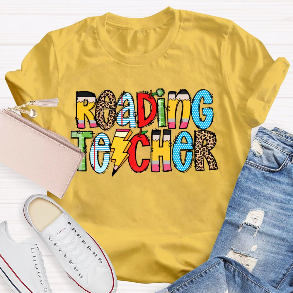 Reading Teacher Book Lovers T-shirt