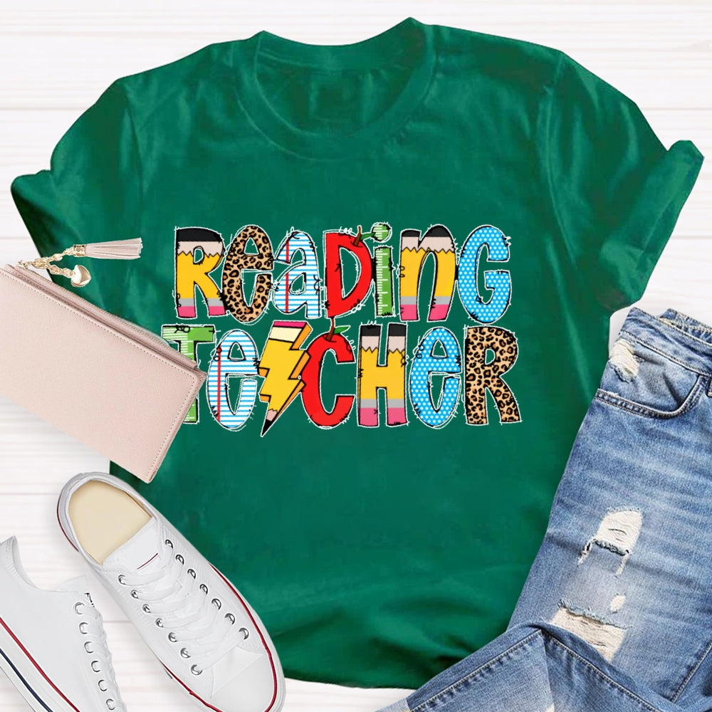 Reading Teacher Book Lovers T-shirt