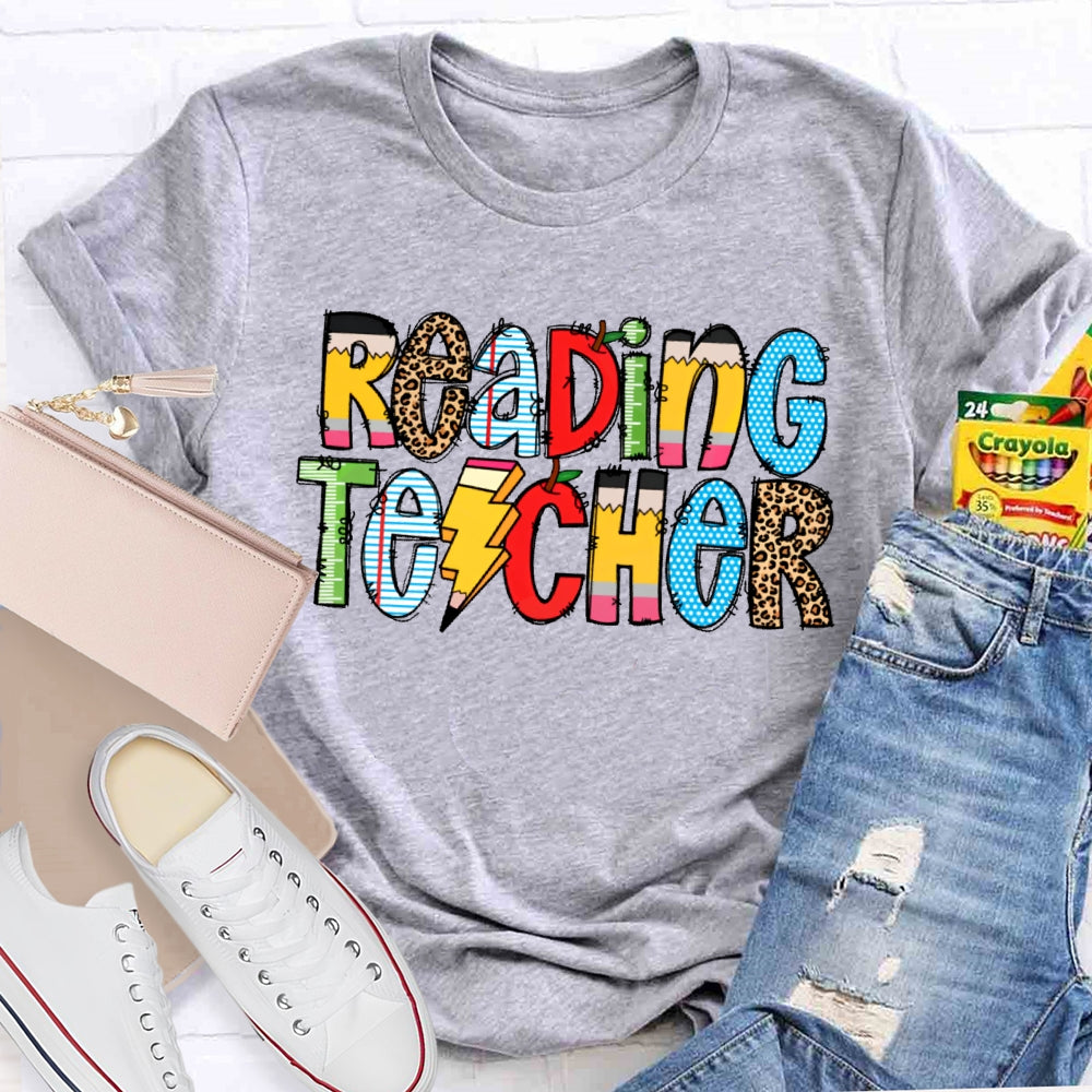 Reading Teacher Book Lovers T-shirt