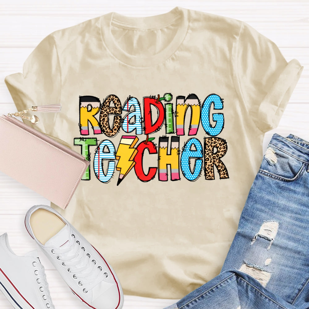 Reading Teacher Book Lovers T-shirt