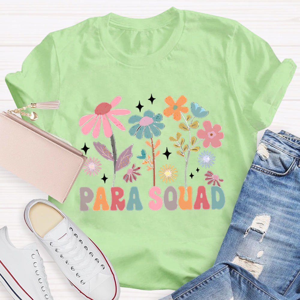 Para Squad Colorful Flowers T-shirt