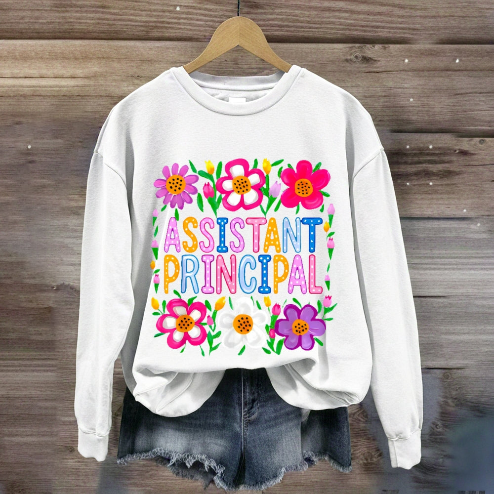 Assistant Principal Flowers sweatshirt