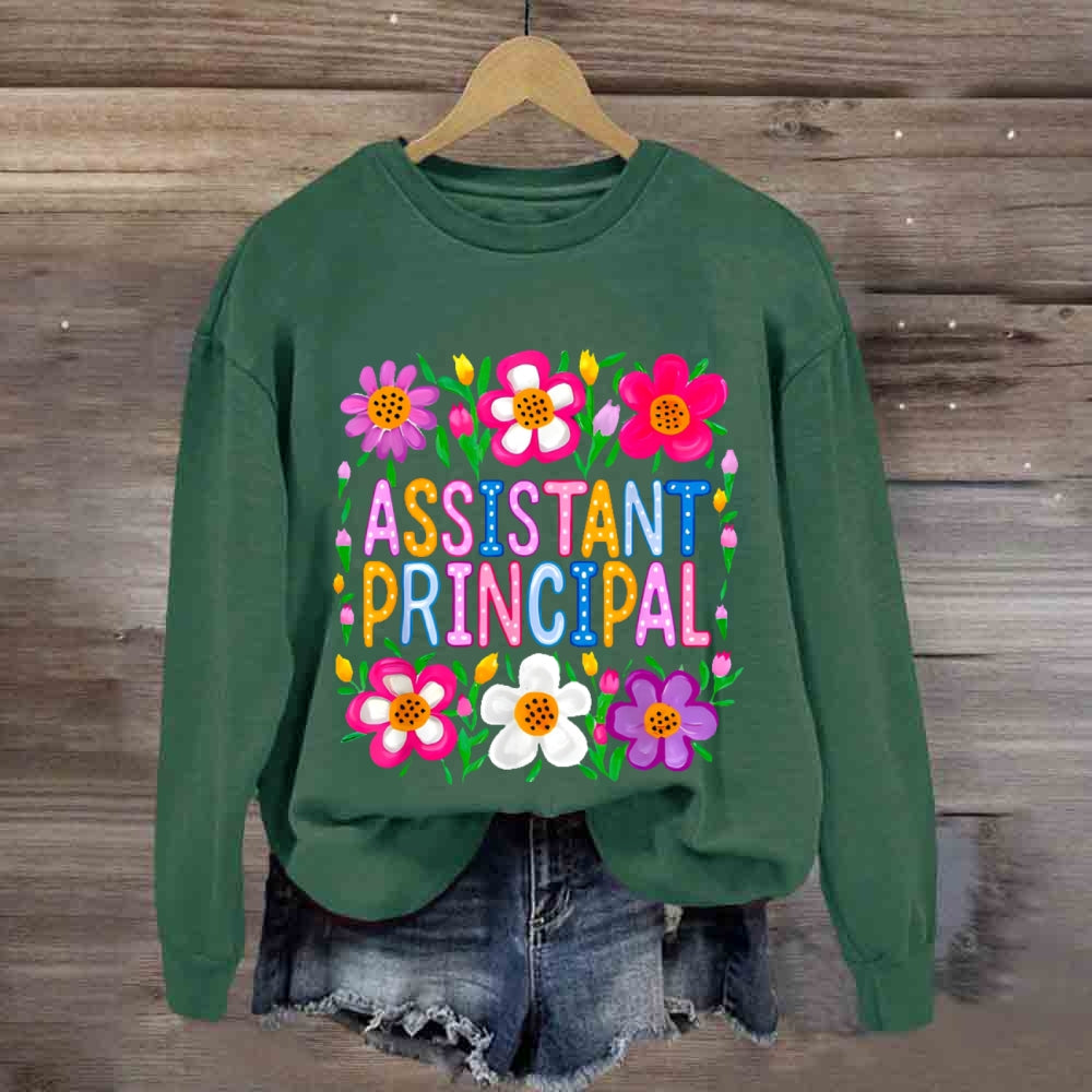 Assistant Principal Flowers sweatshirt