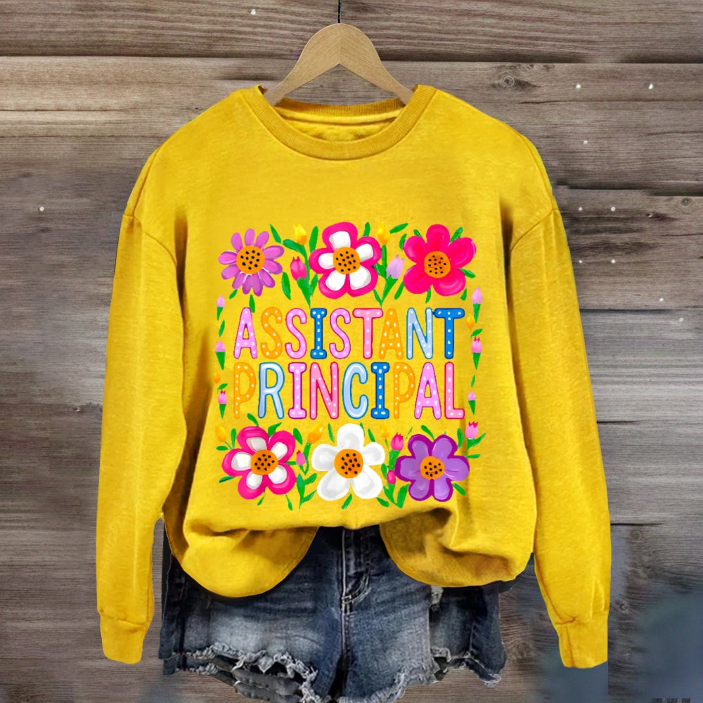 Assistant Principal Flowers sweatshirt