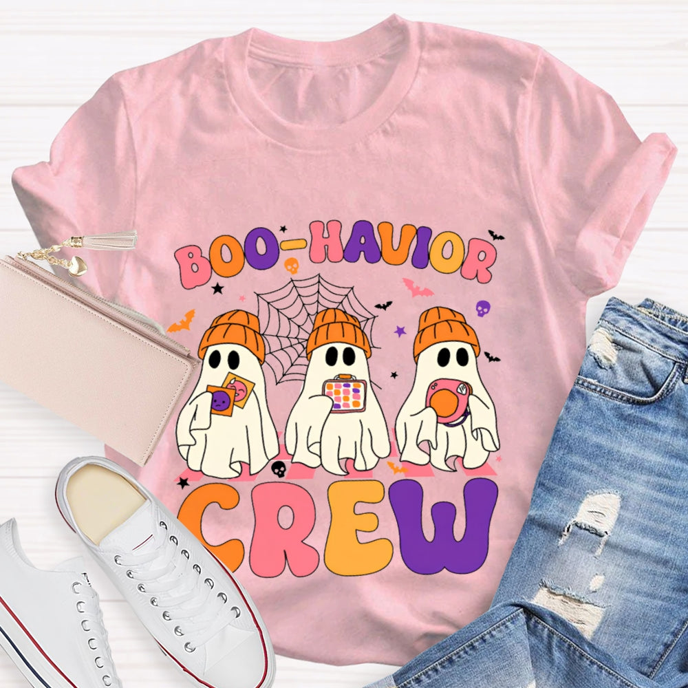 Halloween Boo Havior Meas Behavior Crew T-Shirt