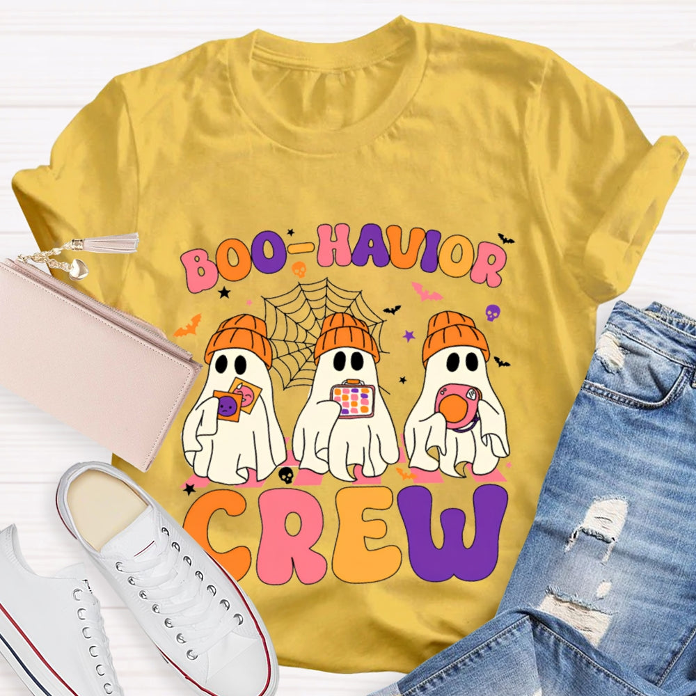 Halloween Boo Havior Meas Behavior Crew T-Shirt