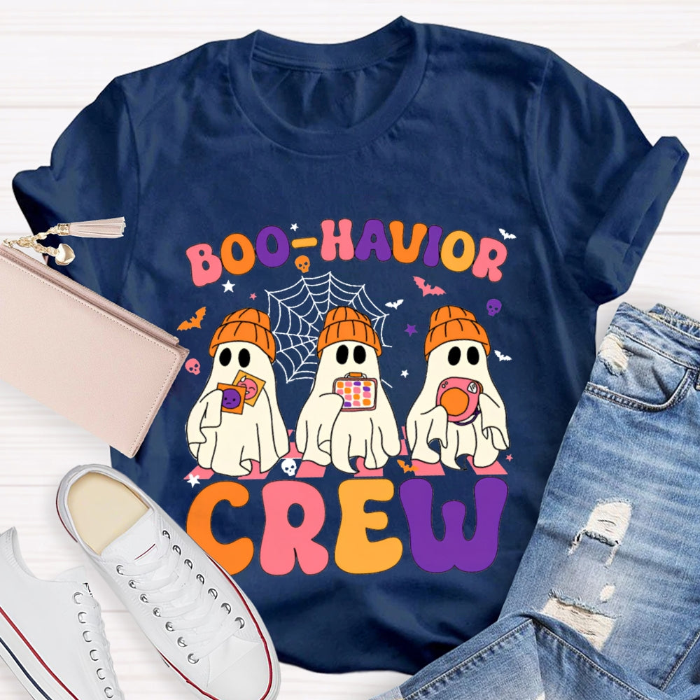 Halloween Boo Havior Meas Behavior Crew T-Shirt
