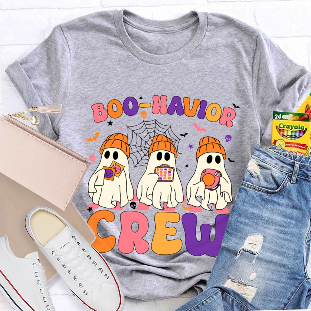 Halloween Boo Havior Meas Behavior Crew T-Shirt