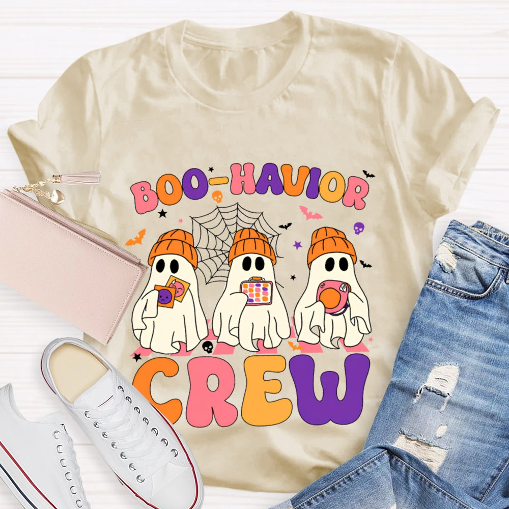 Halloween Boo Havior Meas Behavior Crew T-Shirt
