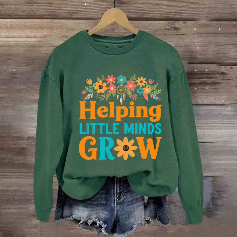 Sunflower Helping Little Minds Grow Sweatshirt