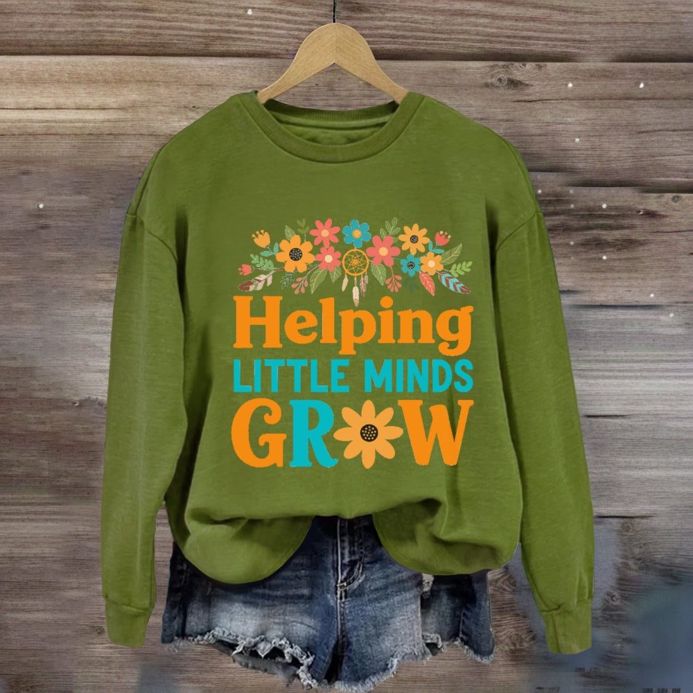 Sunflower Helping Little Minds Grow Sweatshirt