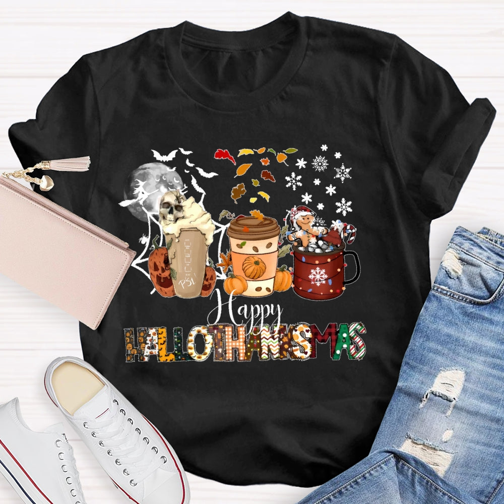 Happy Hallothanksmas Pumpkin T-shirt