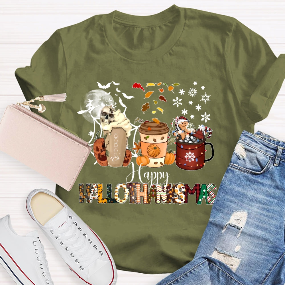 Happy Hallothanksmas Pumpkin T-shirt