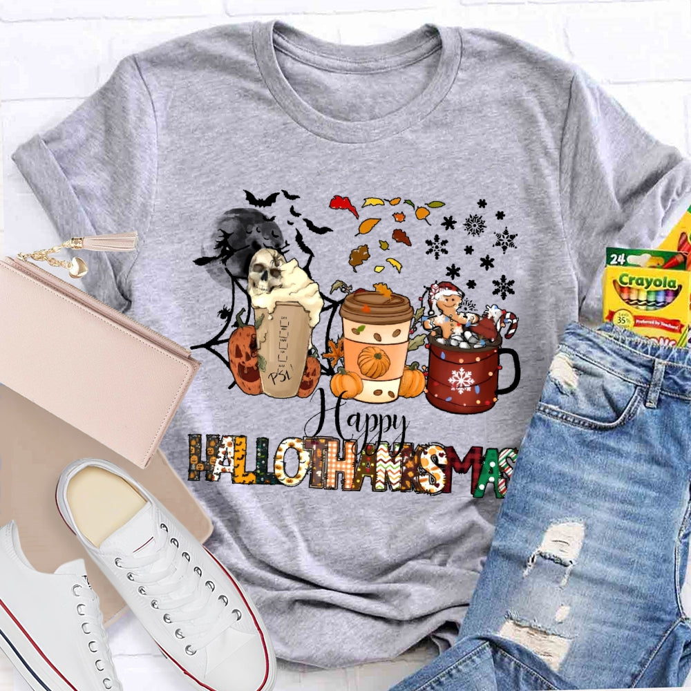 Happy Hallothanksmas Pumpkin T-shirt