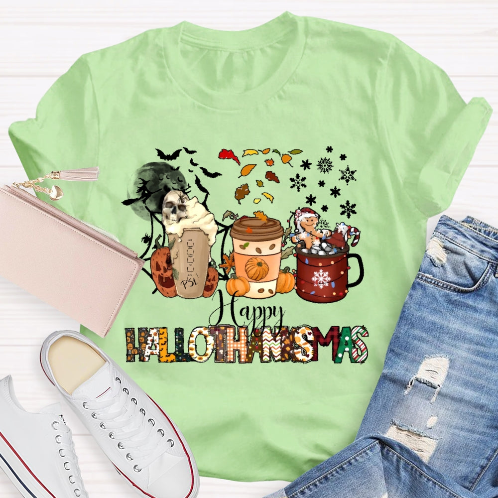 Happy Hallothanksmas Pumpkin T-shirt