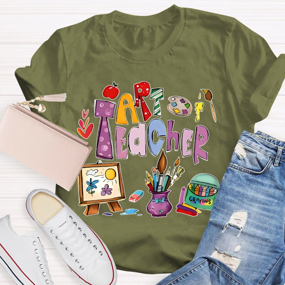 Art Teacher Shirts for Artist Lover Teacher T-shirt