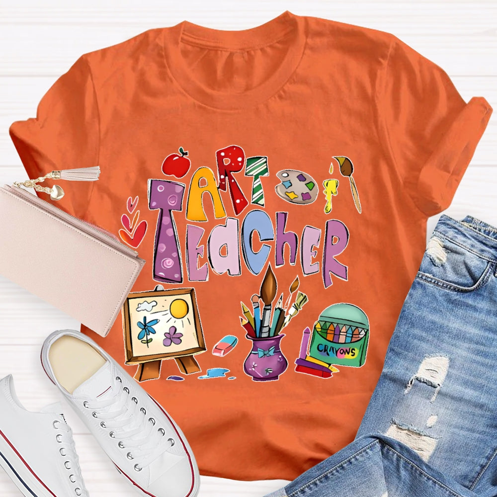Art Teacher Shirts for Artist Lover Teacher T-shirt