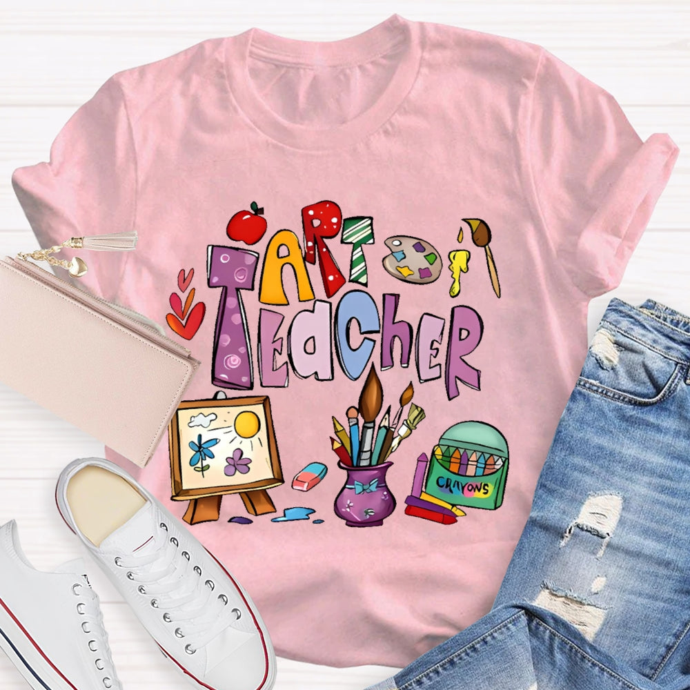 Art Teacher Shirts for Artist Lover Teacher T-shirt