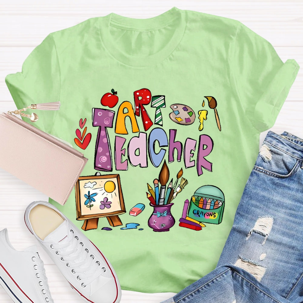Art Teacher Shirts for Artist Lover Teacher T-shirt