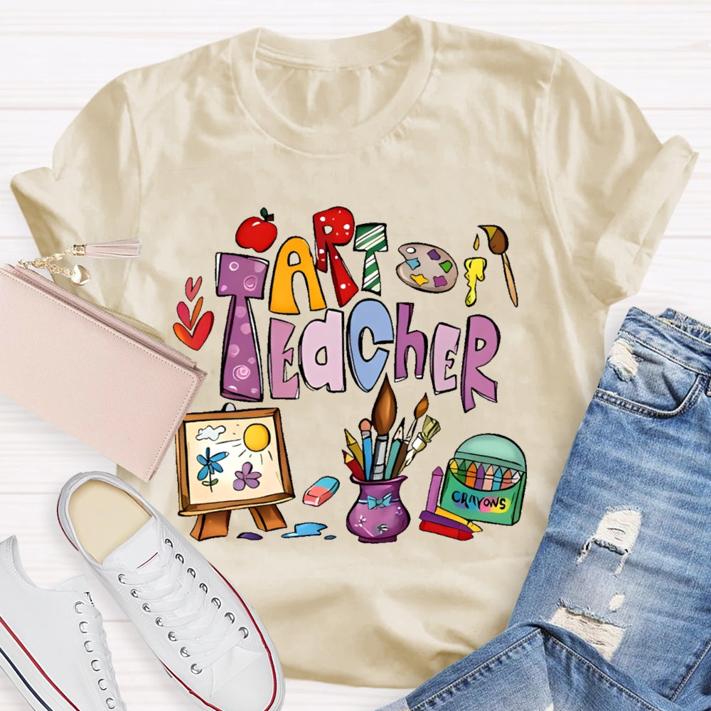 Art Teacher Shirts for Artist Lover Teacher T-shirt