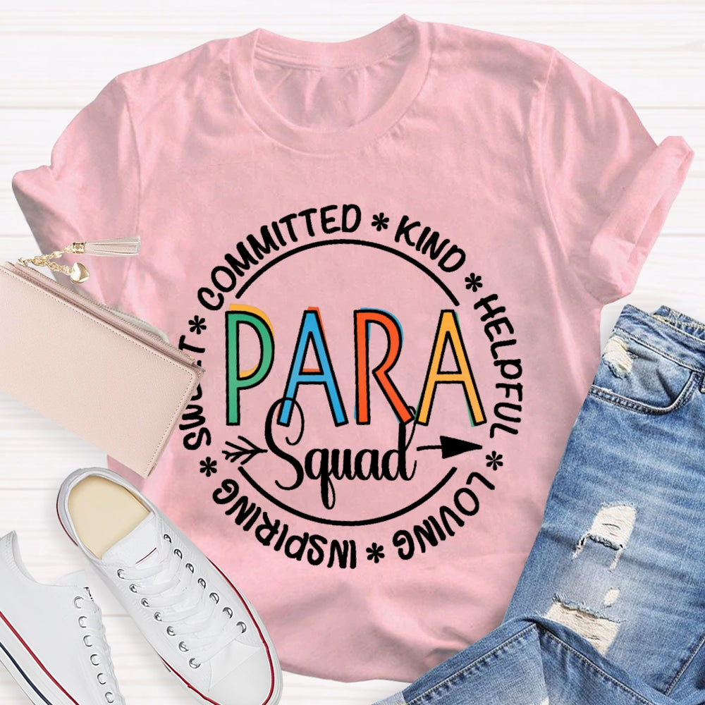Para Squad Shirt Paraprofessional Educator T-shirt