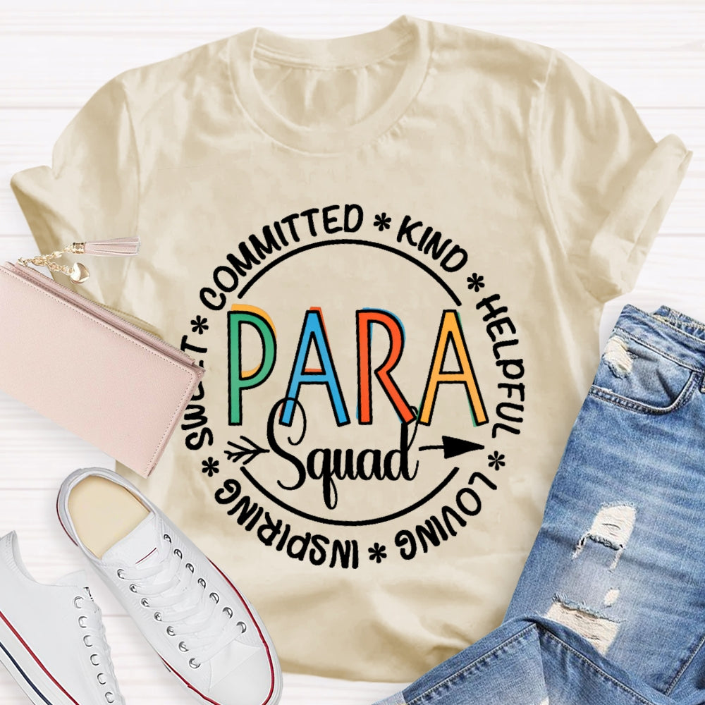 Para Squad Shirt Paraprofessional Educator T-shirt