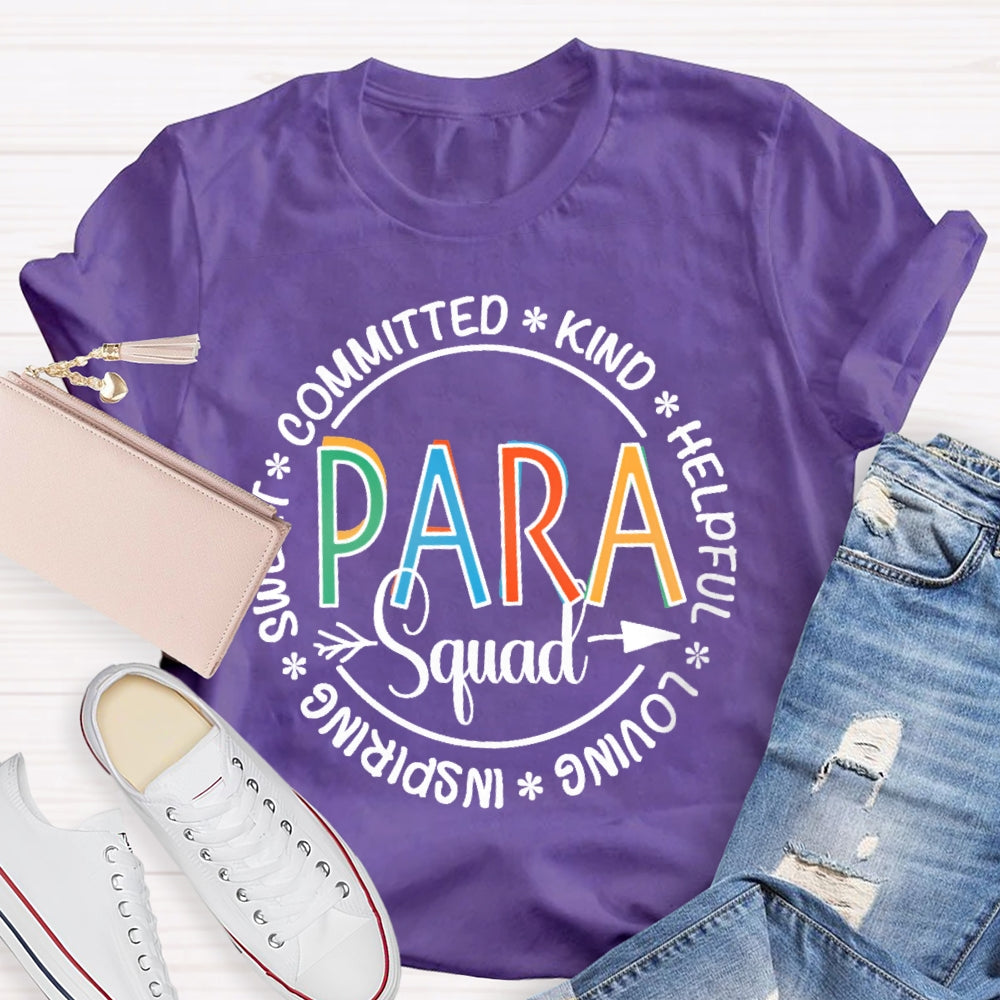 Para Squad Shirt Paraprofessional Educator T-shirt
