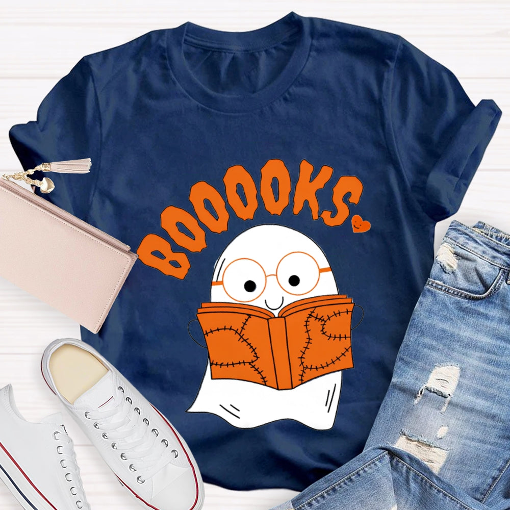 Little Ghost Reading Booooks T-Shirt