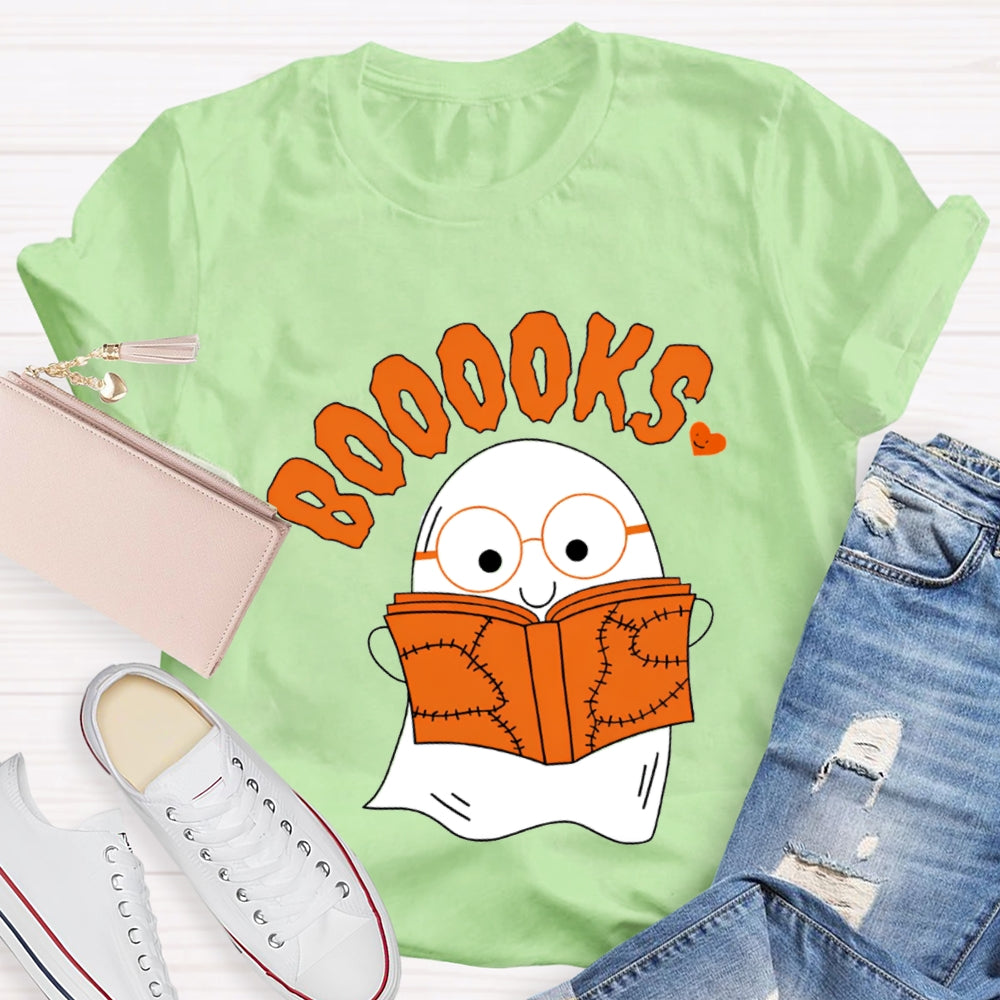 Little Ghost Reading Booooks T-Shirt
