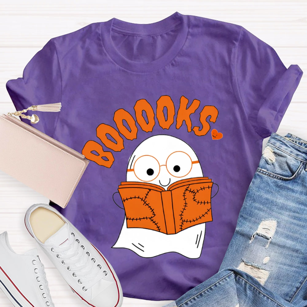 Little Ghost Reading Booooks T-Shirt