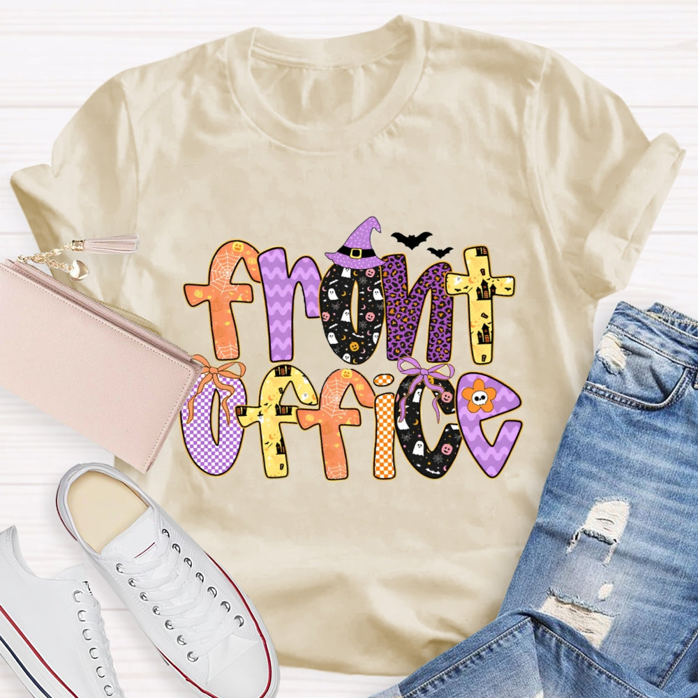Halloween Design Front Office T-shirt