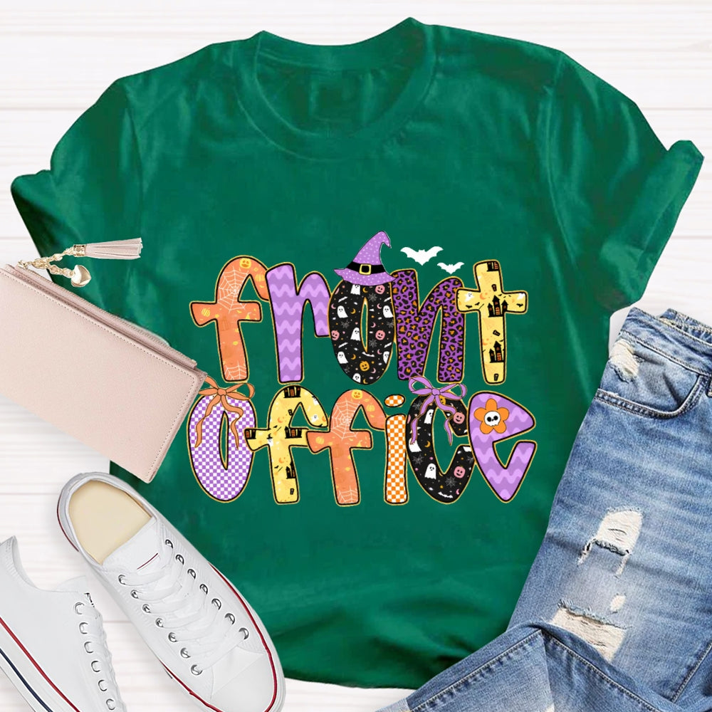 Halloween Design Front Office T-shirt