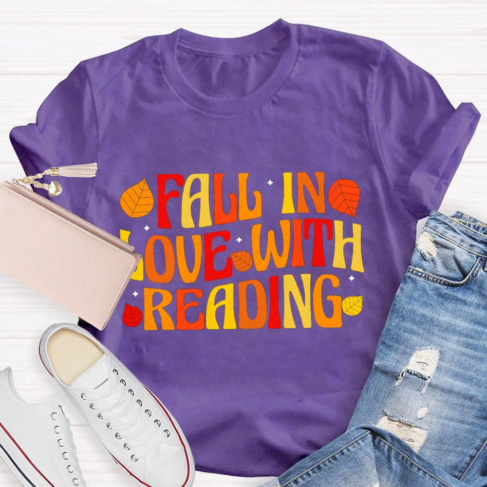 Fall In Love With Reading Fall Season T-Shirt