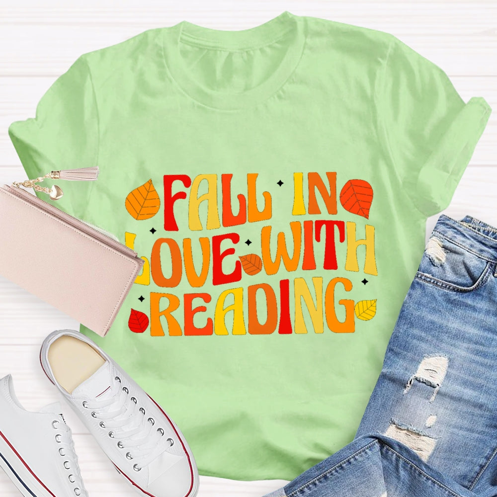 Fall In Love With Reading Fall Season T-Shirt