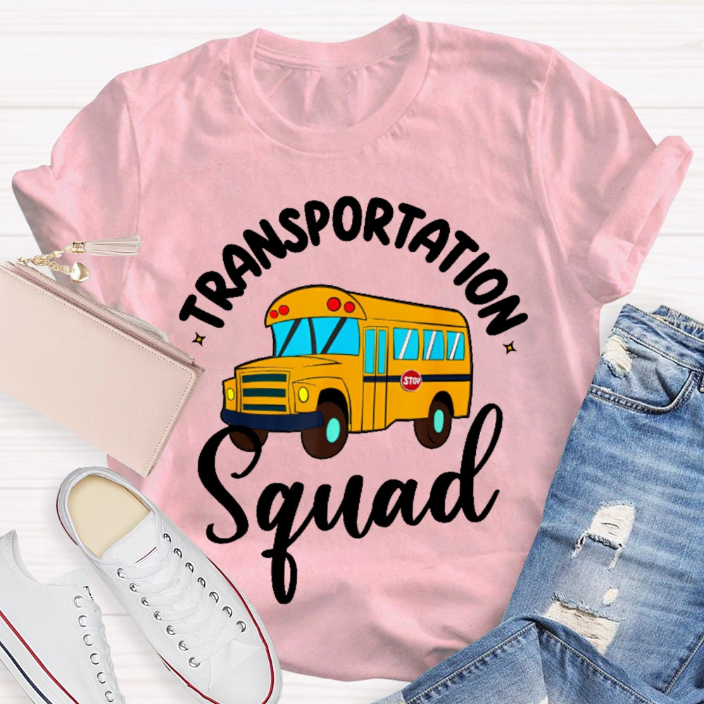 Transportation Squad Bus Driver Gift  T-shirt