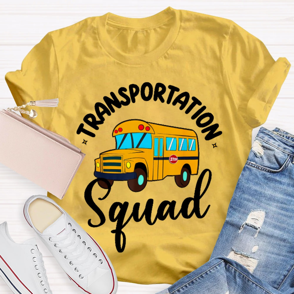 Transportation Squad Bus Driver Gift  T-shirt