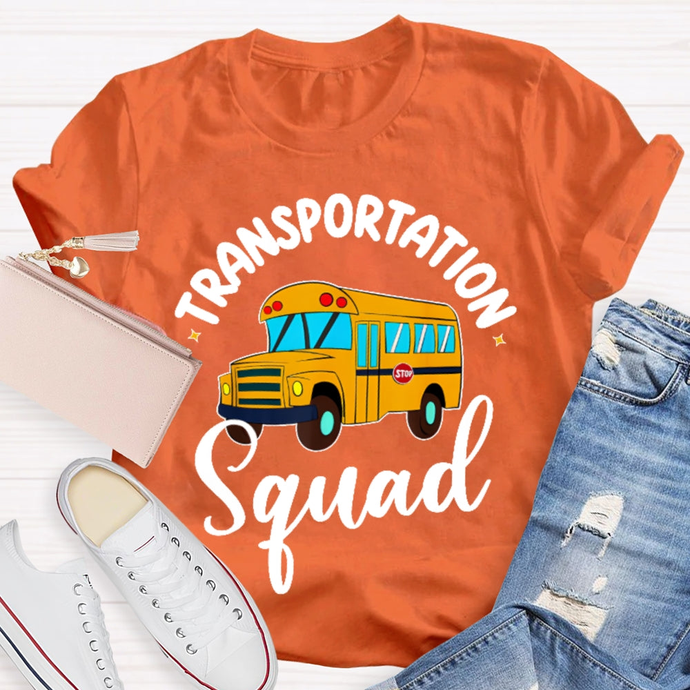 Transportation Squad Bus Driver Gift  T-shirt
