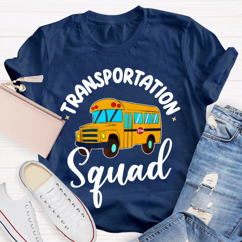 Transportation Squad Bus Driver Gift  T-shirt