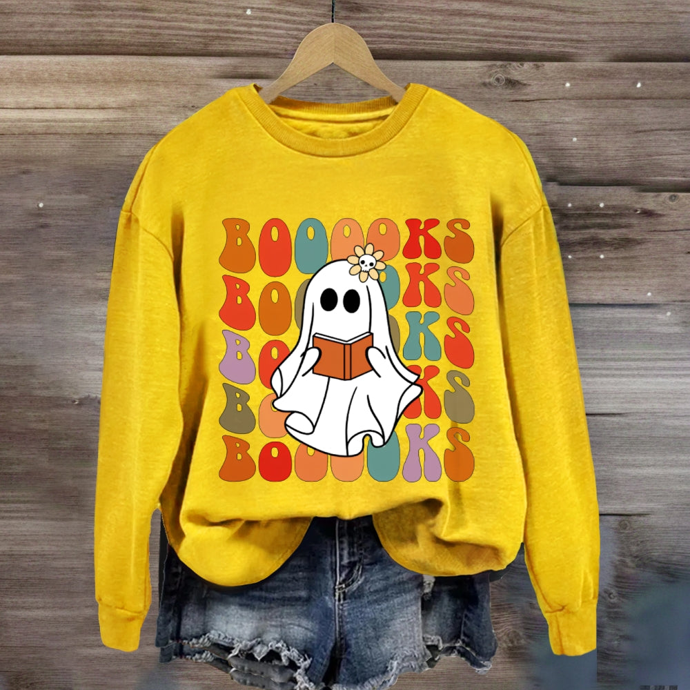 The Little Ghost Who Loves Reading Halloween sweatshirt