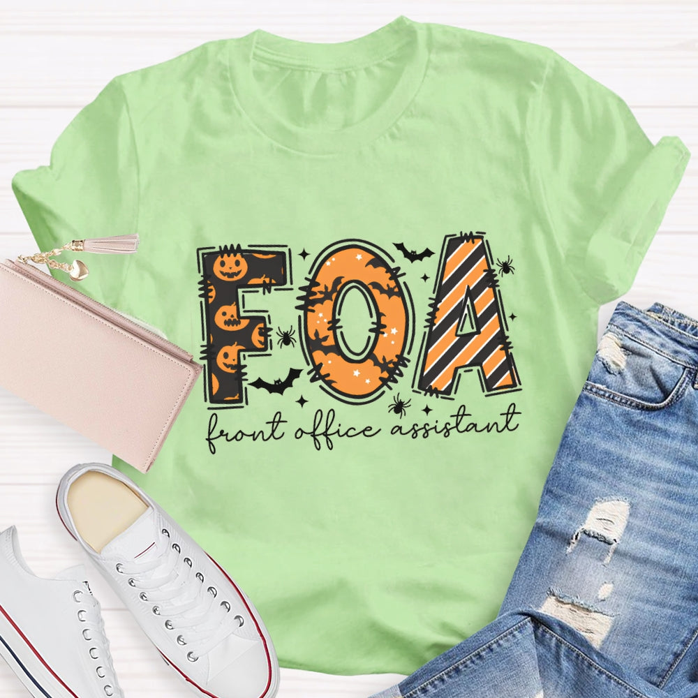 Halloween FOA Front Office Assistant T-Shirt