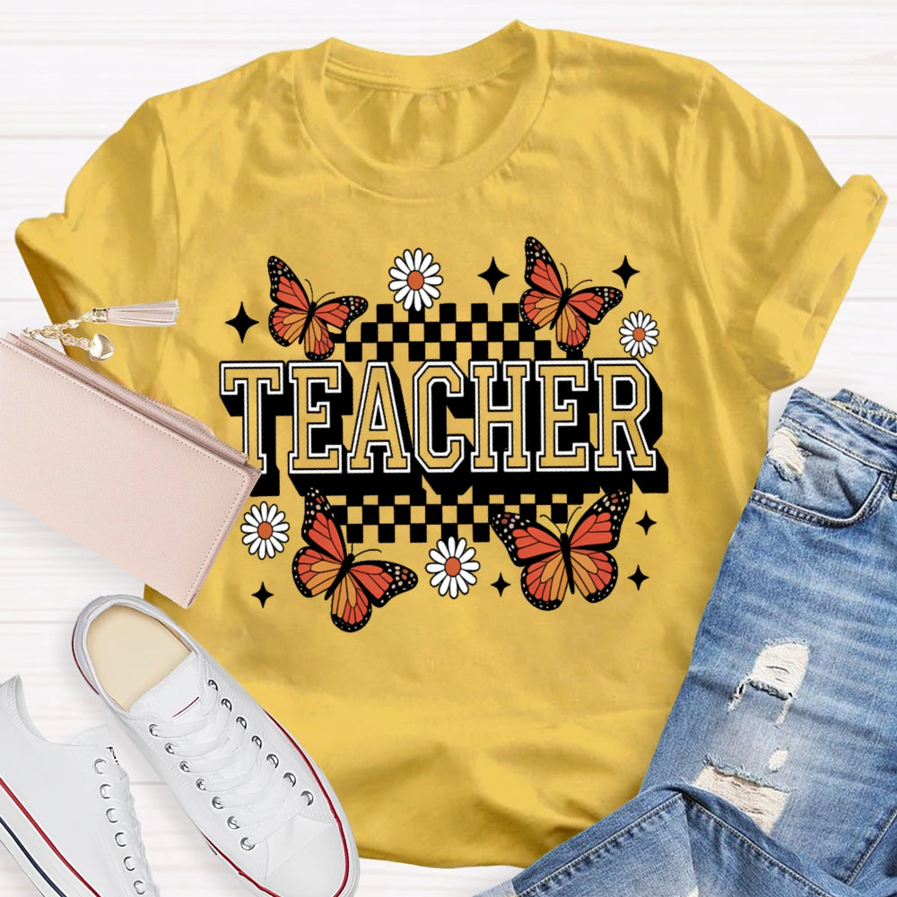 Teacher Butterfly T-shirt