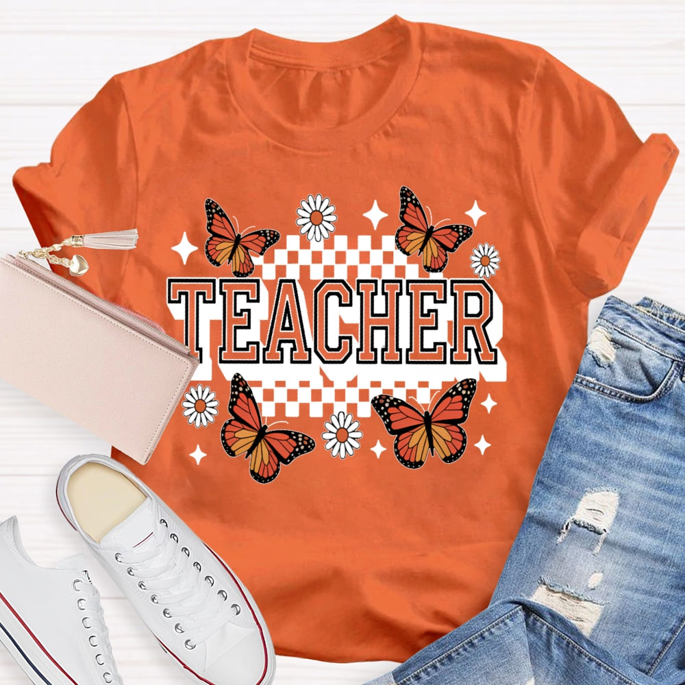 Teacher Butterfly T-shirt