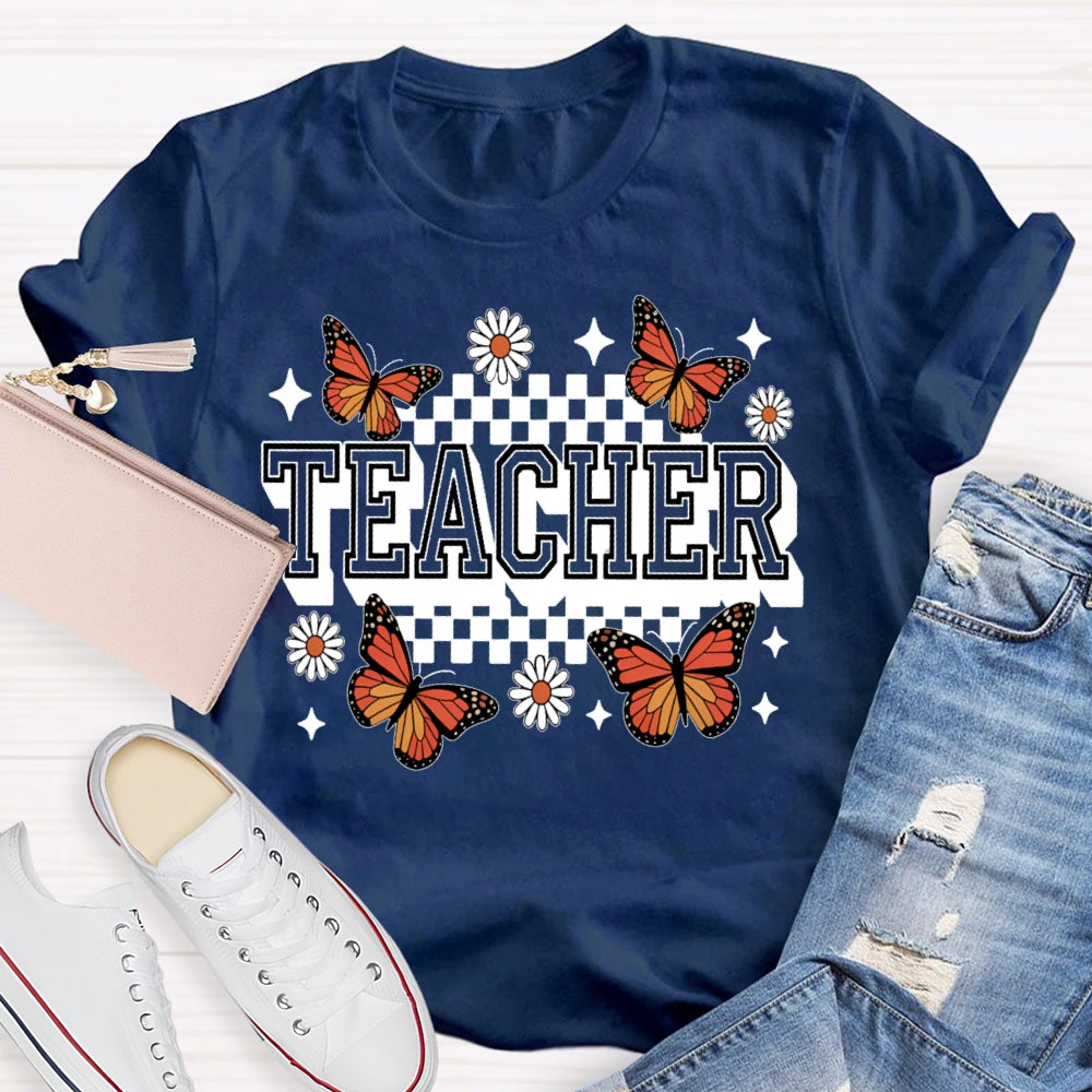 Teacher Butterfly T-shirt