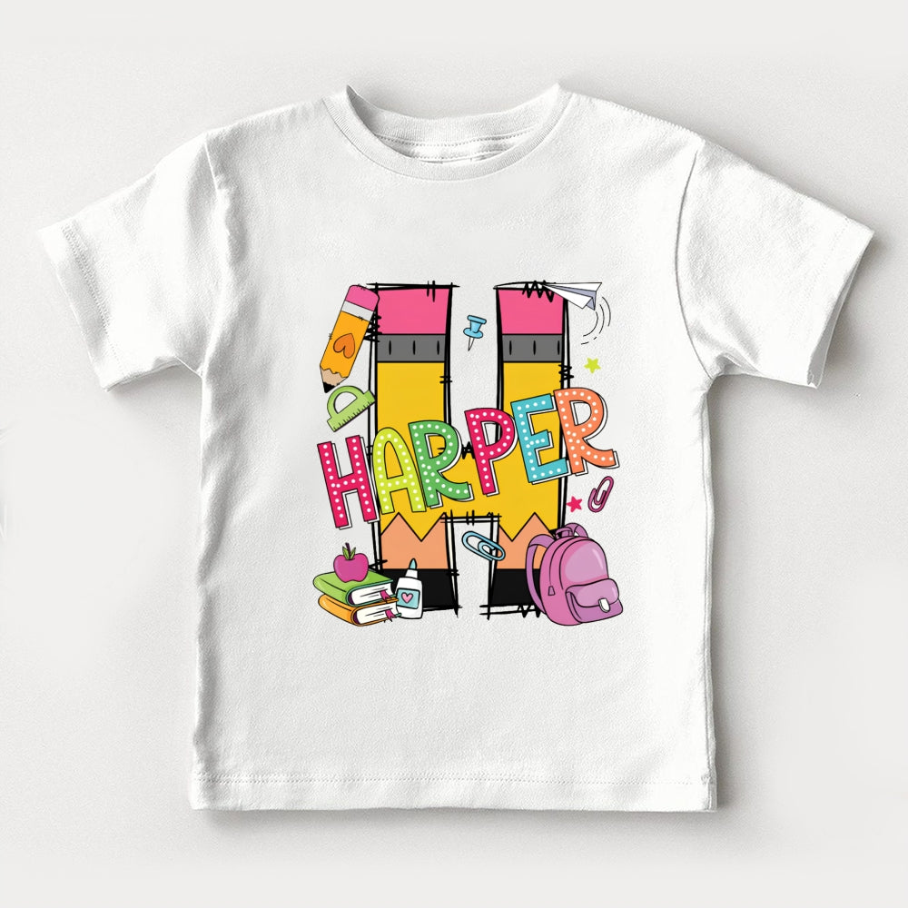 Personalized Name H Is For Harper Toddler T-Shirts
