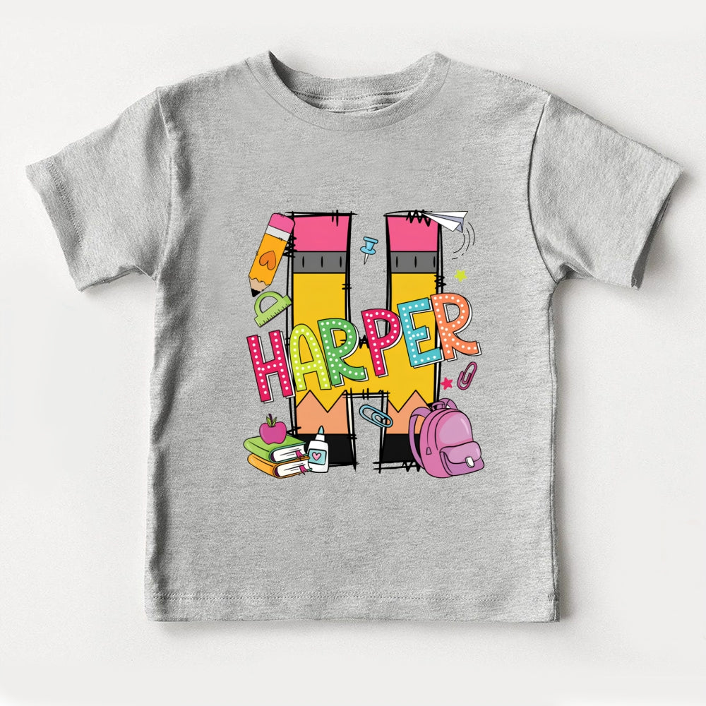 Personalized Name H Is For Harper Toddler T-Shirts