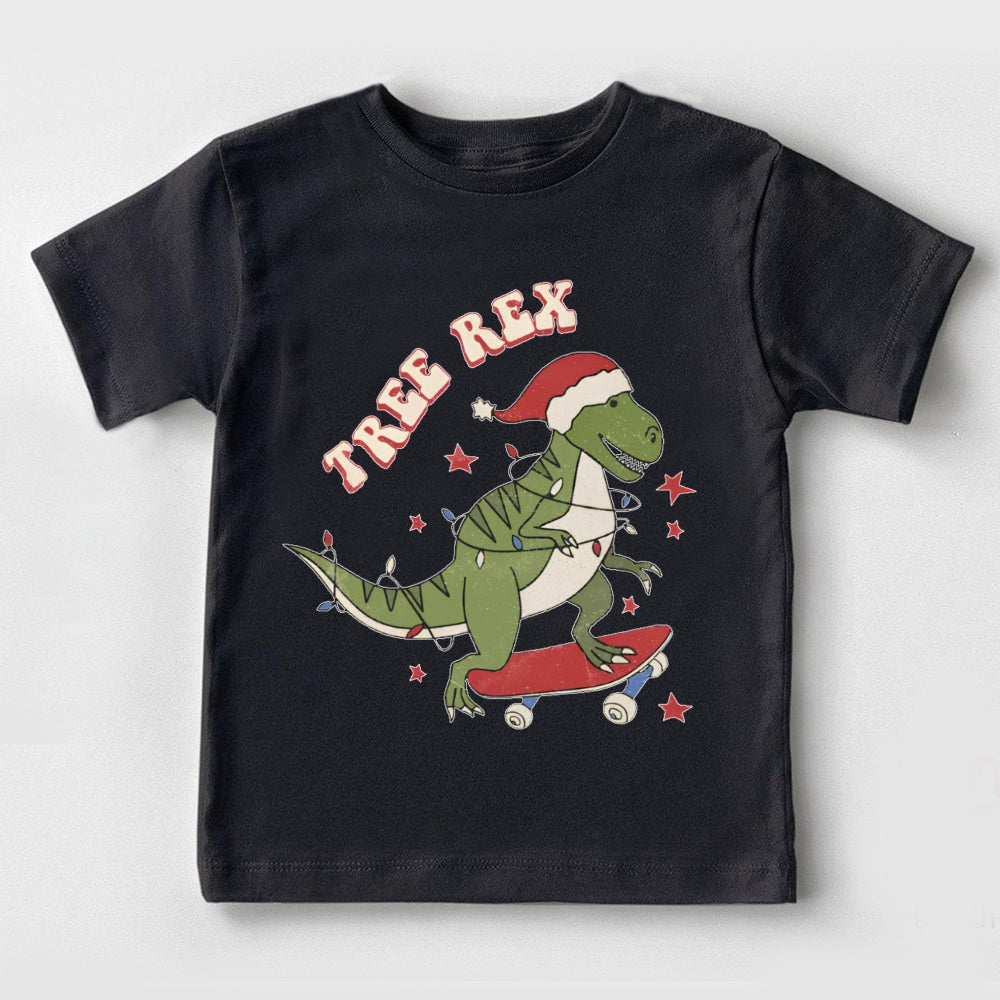 Tree Rex Christmas Toddler T-shirts